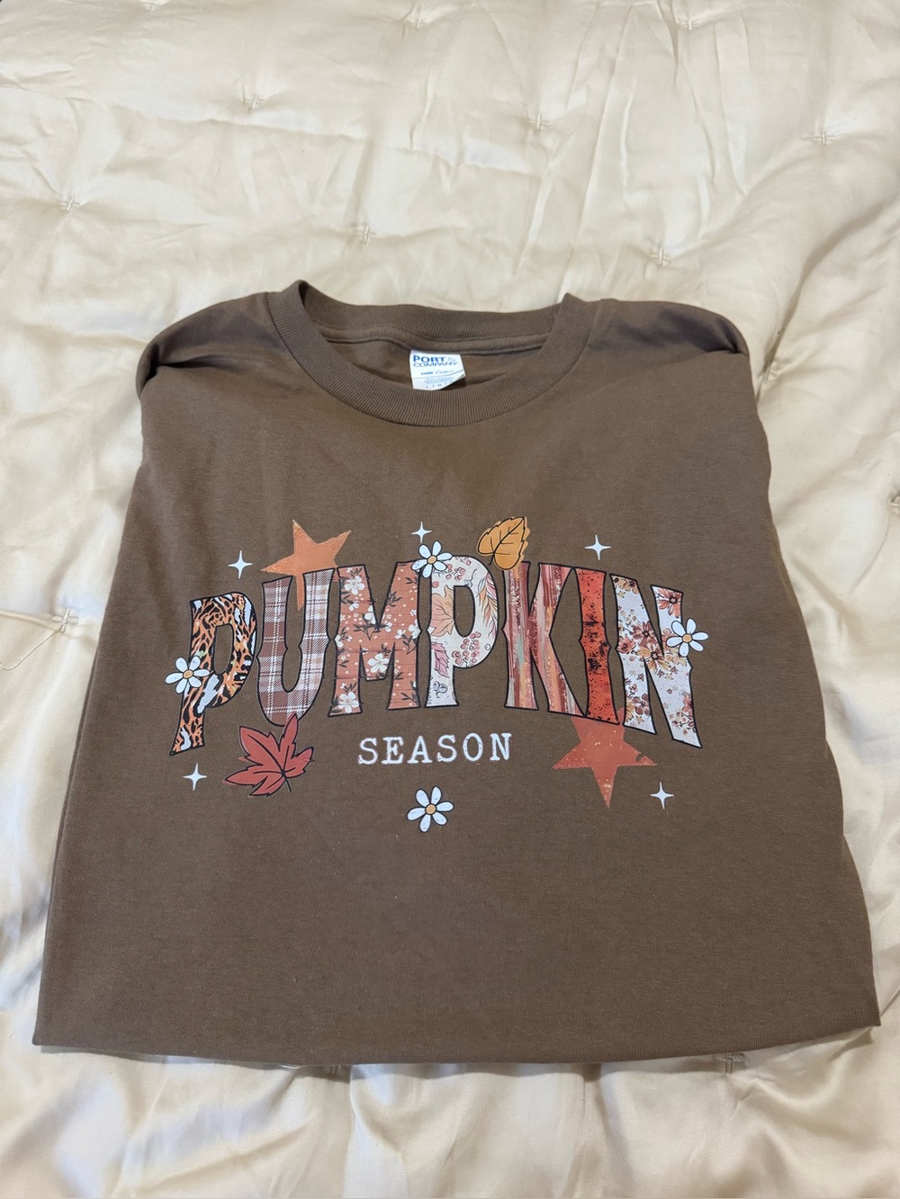Women’s Pumpkin Season Brown Graphic Tee